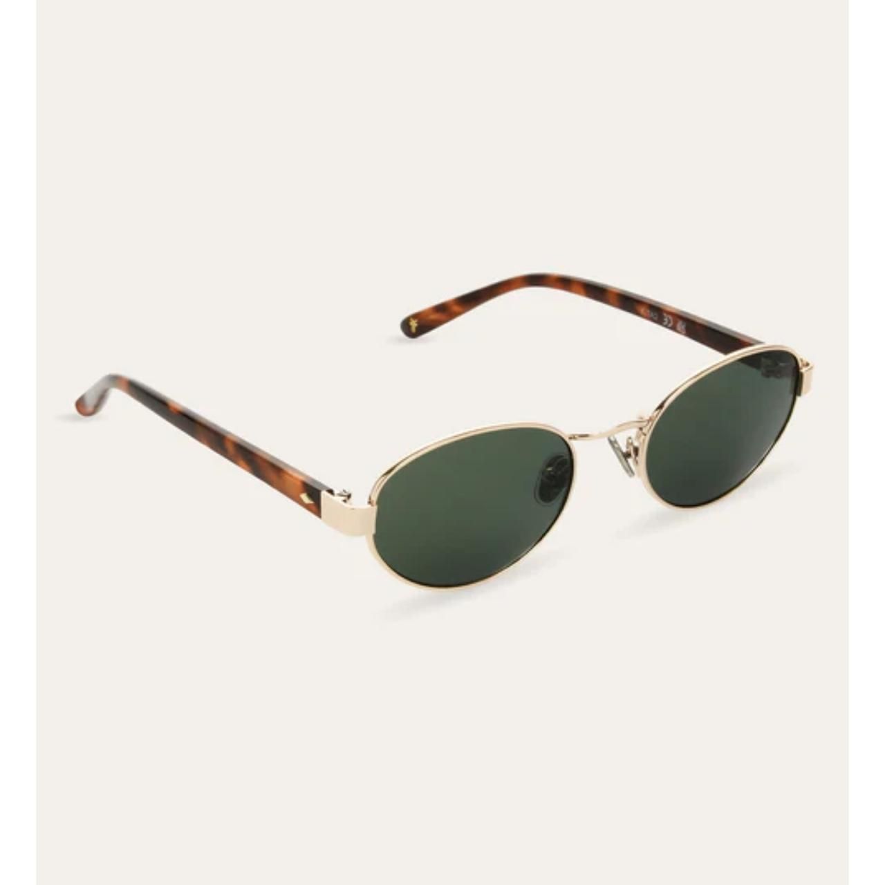Frye & Co New Savannah Sunglasses Olive & Gold Frames Preppy Western